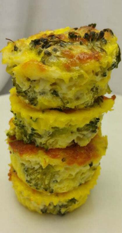 Recipe Image: Broccoli and Cheese Quiche Muffins